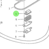 Nanni Diesel 970310347 - Cylinder Head Cover Element Plate for 3.100HE Engines