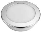 Allpa Plastic LED Ceiling Light With Stainless Steel Cover, Ø155mm, Built-In, 12v/9,3w, LED 26x 5ø, Warm White