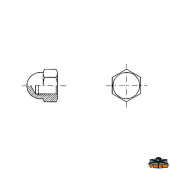 Trem E6006000 - Hex Cap Nuts In Stainless Steel