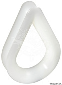 Osculati 05.328.08 - White Nylon Thimble Ø 8 mm (10 pcs)
