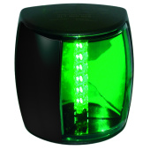 Hella Marine 2LT 959 908-001 - 2 NM NaviLED PRO Starboard Navigation Lamp, Black Shroud - Green Lens