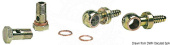 Osculati 17.638.02 - Kit 2 swivelling brass joints 8 mm