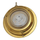 Hollex Surface-Mounted Ceiling Light Brass 12V 127mm Warm White LED