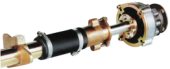 Centaflex Coupling, M-127 3.3, Max. 250nm (Pleasure Craft), D=47mm, Tk=74,5mm, Z=4x90°, M=M8