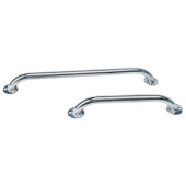 Trem AISI 316 Stainless Steel Handrails Ø22 mm with Ø60 mm Bases, 200–500 mm