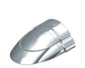 End Cap Stainless Steel Sphaera 50 Without PVC Base