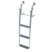 Plastimo 65957 - Tilt-up telescopic ladder for transom 4 steps