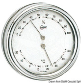 Osculati 28.083.90 - Barigo Orion Thermo/Hygrometer Silver Dial