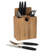 Teak Cutlery Holder 15x21x8 cm