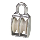 Block Galvanized With 2 Nylon Pulleys 15mm