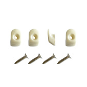 Blue Performance White Hooks With Screws (4 pcs)