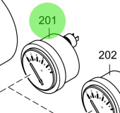 Steyr 2178227-2 - Oil Pressure Gauge 10 Bar Accessory