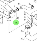 Nanni Diesel 43320275 - Spacer for Air Cooler and Intercooler Assemblies
