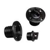 Allpa Nylon Drain Socket, Ø25mm, Black