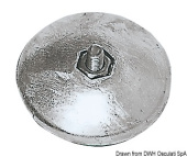 Tecnoseal Zinc Spanish Type Rudder Anode Pairs with Hardware