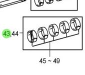 Nanni Diesel 970313954 - Crankshaft Bearing Set Undersize 0.25 for T4 Series Engines