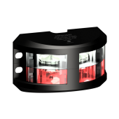 Lopolight 300-124G2+116G2-B - Navigation Light 3NM 180° White & Red Black Anodized