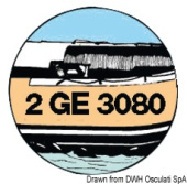 Osculati 200 mm Black Dinghy Boat Registration Letters and Numbers - 10 Pieces