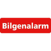 Marine Bilge Alarm Identification Sticker "Bilgenalarm", German, Soft PVC, 100×30 mm