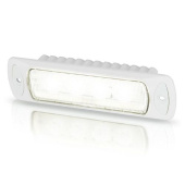 Hella Marine 2LT 980 577-011 Sea Hawk-R LED Floodlights (Recessed), Spread Light, White Housing