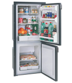 Isotherm 1195BB1DL0107 - 12/24V Cruise CR195 Black Panel Combi Line Fridge/Freezer (Door Latch Included in Box)