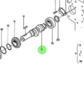 Nanni Diesel 970502123 - Fuel Camshaft for 3.90HE Engines