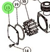 Jabsco 28305-0020 - End Cover for P80 Series Marine Pump System