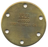 Jabsco 12066-0000 - Kit Endcover BG010, Brass