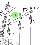 Bukh 16261-6556-0 - Glow Plug Cord for EPA28 Engines