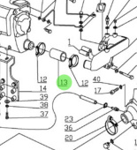 Nanni Diesel 32840001 - Heat Exchanger Manifold Pipe for T4.155 and 4.380TDI Engines