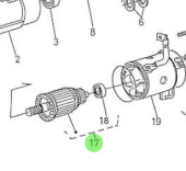 Nanni Diesel 970310985 - Starter Motor Rotor for 4.330TDI and 4.340TDI Engines