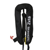Lalizas 72399 - Zeta Inflatable Lifejacket, Auto, 290N, W/D-Ring & Crotch Strap, ISO, Adult, Black