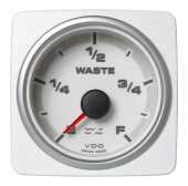 VDO A2C1338760001 - AcquaLink Waste Water Level White 52mm