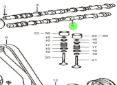 Nanni Diesel 970316137 - Camshaft Sub-Assembly No. 2 for T4 Series Engines