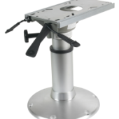 Allpa Aluminum Mainstay 'Heavy Duty' Pedestal (360° Swivel + Lock + Slide) H=381-508mm, Base Ø305mm