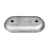 Tecnoseal TEC-Z-406 Oval Hull Plate Anode with Insert 213x107x27 mm