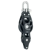 Harken 6293 - 80mm Aluminum Element Fiddle Block Swivel, Becket
