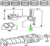 Nanni Diesel 970312613 - Connecting Rod Sub-Assembly for T6 Marine Engines