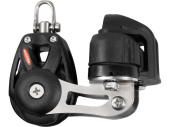 Ronstan RF48120 - Single Block with Cleat and Swivel Shackle