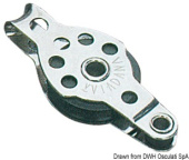 Osculati 55.040.02 - Mini-Block 1Pulley With Becket 6x25