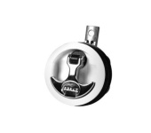 Perko 1091003RH1 - Hatch Latch White with Matching Lock, Straight Bolt, Chrome Handle (RH001)