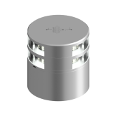 Lopolight 201-012ST-180-CD - Navigation Light 2NM 180° White, Double, Silver W/Conn & Alu-Base CD