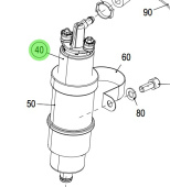Steyr 500637 - 12V Fuel Pump Assembly with Sleeve for Steyr SE 6-Cylinder Engines