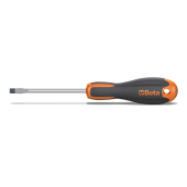 Beta 012021024 - Evox Screwdrivers For Slotted Head Screws, Chrome-Plated, Black Tips 8 X 150 Mm