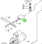 Bukh 000E5068 - Bracket for Tension Device for DV36 and DV48 Engines