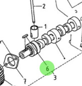 Nanni Diesel 970141106 - Camshaft Feather Key for HE and N Series Engines
