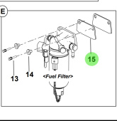 Bukh 00750-5S206 - Insulated Panel Fuel Filter for S270J Engines
