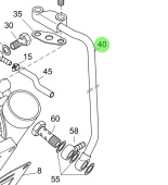 Steyr 2178461-0 - Turbocharger Oil Line Assembly (KTL) 14 mm