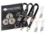 Rapid Marine PE25LPKIT-3-BK - Padeye Kit - Low Profile x 3, Black
