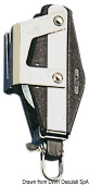 Viadana Wind Speed Ball Bearing Double Fiddle Block with Clamcleat and Universal Head for Rope up to 8-12 mm